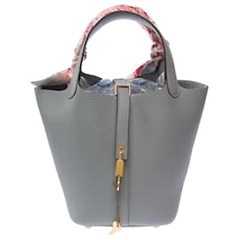 Borsa HERMES Picotin in Pelle Grigia - 103581 - Hermès