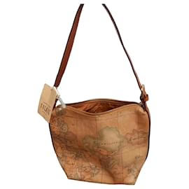 Alviero Martini 1a Classe Borsa a Tracolla Pelle Stampa Mappa - Autre Marque