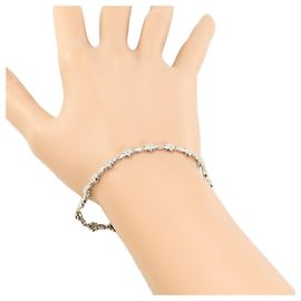 Autre Marque Bracciale charm in oro bianco 10K e diamanti