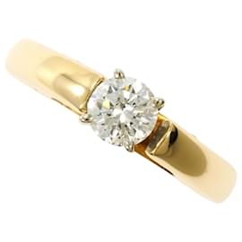 14K Yellow Gold Diamond Band Ring - Autre Marque