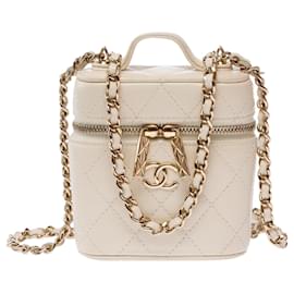 Borsa CHANEL Vanity in Pelle Bianca - 103565 - Chanel
