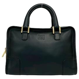 Borsa a mano Loewe Vintage Amazona in pelle nera