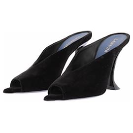 Mules en daim noires "Midnight" - Lanvin