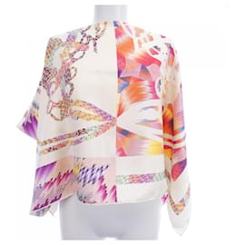 Poncho de seda Twill Reine Hermès