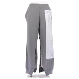 Pantalones de jogging grises Mm6 de algodón