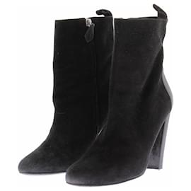 Schwarze Stiefeletten aus Wildleder - Hermès