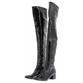 Khaite Botas altas negras en vinilo