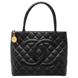 Tote Chanel Black Caviar Medallion