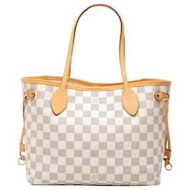 Louis Vuitton White Damier Azur Neverfull PM
