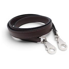 NEUF ANSE BANDOULIERE HERMES POUR SAC KELLY EN CUIR SWIFT MARRON SHOULDER STRAP - Hermès
