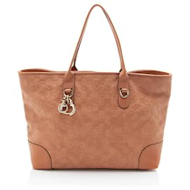Tote Medium in pelle Gucci Guccissima con charm a cuore Bit