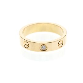 Cartier Mini Love Ring mit 1 Diamanten in Roségold