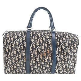 Christian Dior Borsa Boston Monogram Navy