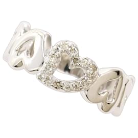 14K Weißgold Diamantring - Autre Marque