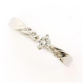 Platinring mit Diamant - Autre Marque
