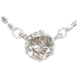 Autre Marque Collana in oro bianco 10K e diamanti