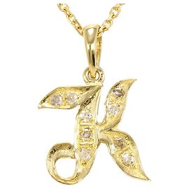 Autre Marque Collana in oro giallo 14K con diamante
