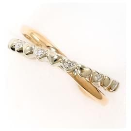 Autre Marque Elegenter 10K Goldring mit Diamant