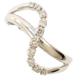 PT900 Platinring mit Diamant - Autre Marque