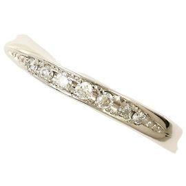 Autre Marque Anello a fascia in platino con diamante