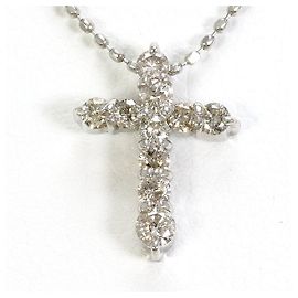 Autre Marque Platin-Halskette PT900/PT850 mit Diamant