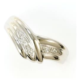 PT850 Platinring mit Diamant - Autre Marque