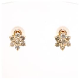 Autre Marque Orecchini a lobo con diamanti e oro rosa 14K