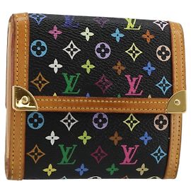 LOUIS VUITTON Portafoglio Banconote Carte di Credito Multicolor M92984 Auth 181677A