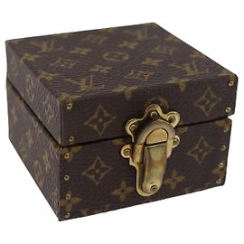 LOUIS VUITTON Monogram Case Eccrine Declaration Jewelry Box M21010 Auth 167372M
