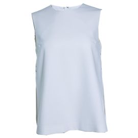 Alexander Wang, top blanco sin mangas con ojales