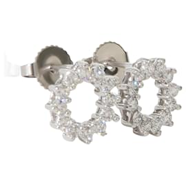 Orecchini Tiffany & Co. in platino e diamanti Open Circle