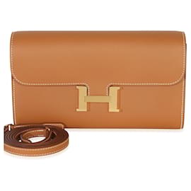 Hermès Gold Epsom Constance Long Wallet To Go GHW