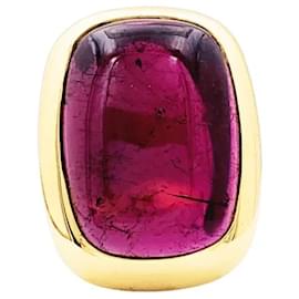 Pomellato Ring, "Cardinale", Gelbgold, Turmalin.