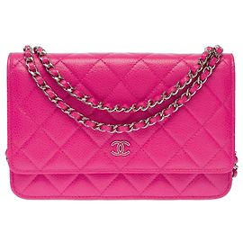 Borsa CHANEL Wallet on Chain in Pelle Rosa - 103562