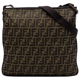 Fendi Marrone Zucca Canvas Crossbody