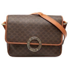 Céline Celine Crossbody-Tasche aus beschichtetem Canvas Macadam Braun