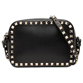 Borsa a tracolla Valentino in pelle nera Rockstud