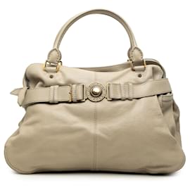 Bolso Tote Lambeth de cuero gris Burberry