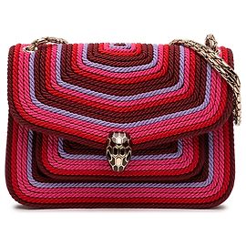 Bulgari Bvlgari Pink Polyester Serpenti Forever Kaleidoscopia Schultertasche