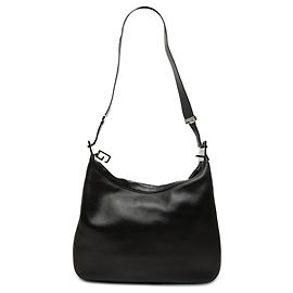 Borsa a tracolla Attache in pelle di vitello nera Gucci