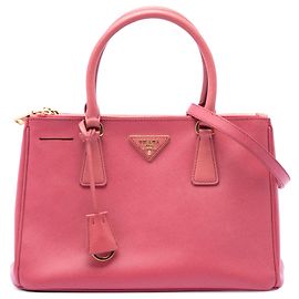 Borsa Prada Pink Medium Saffiano Lux Galleria Double Zip