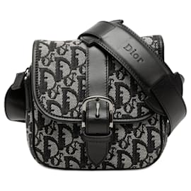 Borsa a tracolla Dior Black Diorissimo Trotter in tela