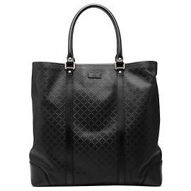Gucci Tote Verticale Hilary Lux Joy in pelle di vitello nera con dettagli Diamante