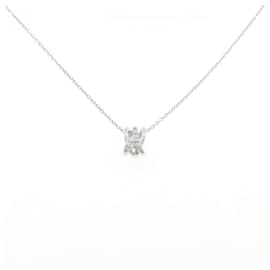 Autre Marque Collana in oro bianco 10K e diamanti
