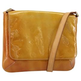 LOUIS VUITTON Monogram Vernis Thompson Street Bag Beige M91301 LV Auth 181659
