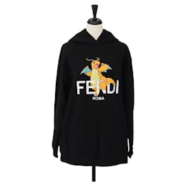 FENDI FENDI x FRGMT x POKMON Kairyu Cotton Hoodie XXS Black Auth 167328SM - Fendi