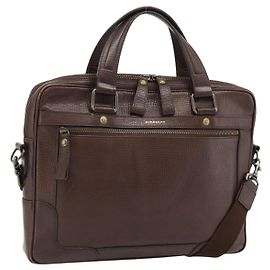 Borsa a mano BURBERRY in pelle 2way Marrone Oro Auth BA13168