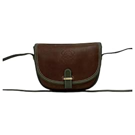 Mini borsa a tracolla in pelle con logo Anagram vintage Loewe