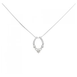 Autre Marque Au750 Weißgold-Diamantkette