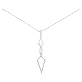 Au750 White Gold Diamond Necklace - Autre Marque